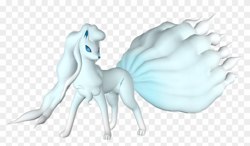 Png - Alolan Ninetales Render Pogo Clipart #5325627