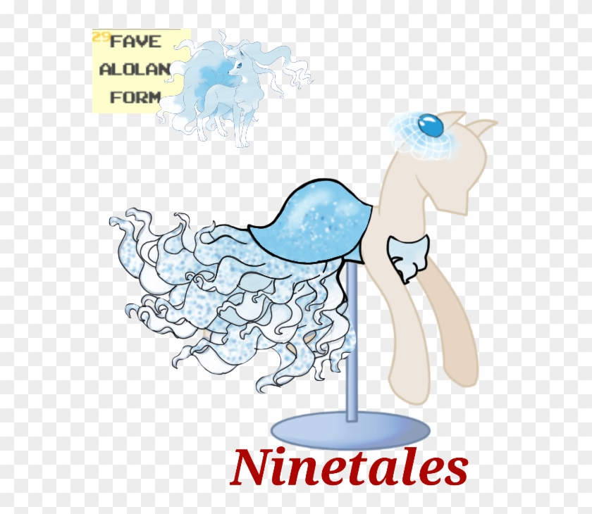 Alolan Ninetales, Artist - Cartoon Clipart #5325698