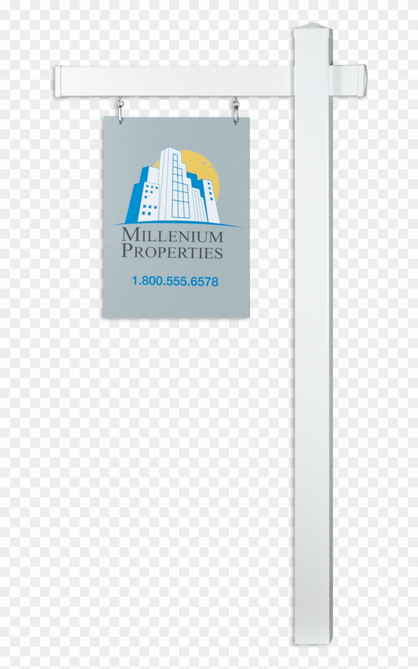 Real Estate Post With Flat Cap - Properties Clipart #5326012