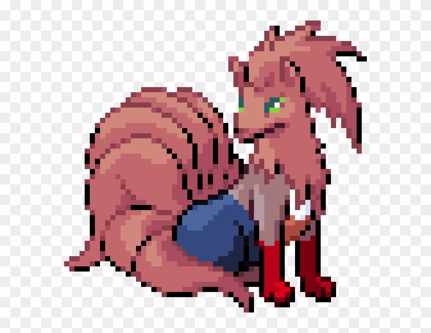 Monika Ninetales - Grille Point De Croix Pokemon Clipart #5326018