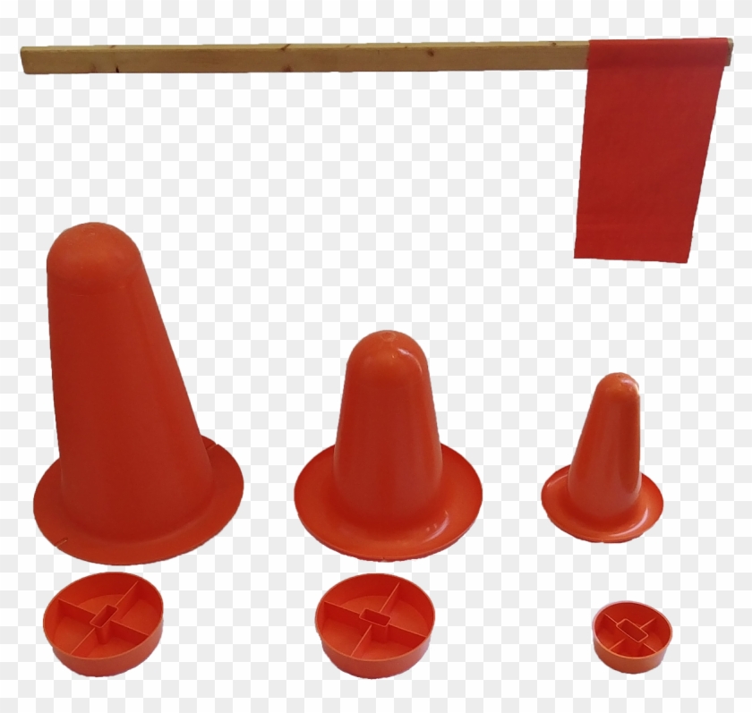 Adapters And Marker-stakes With Flag Bundle - Plastic Clipart #5326272