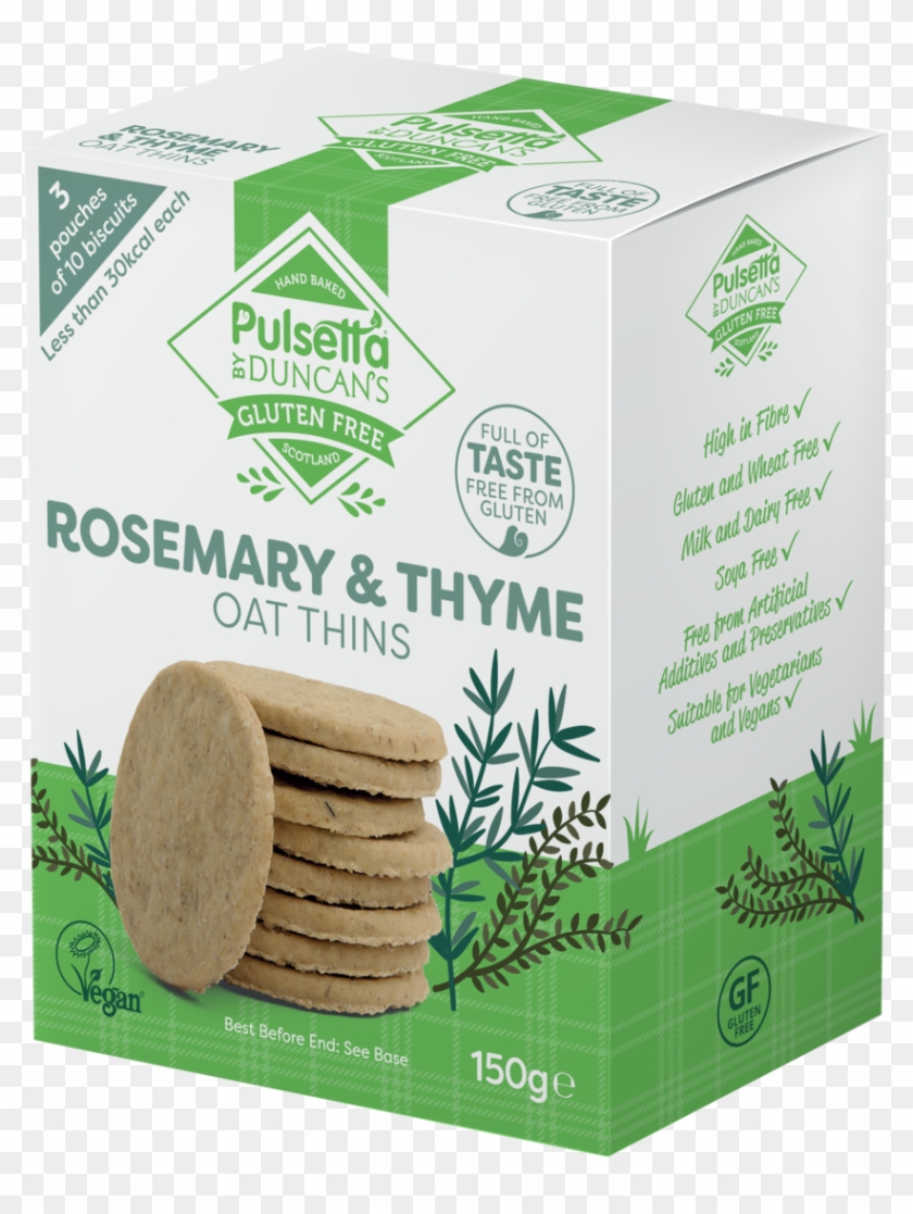 Rosemary & Thyme Oat Thins Are A Flavour Duet In A - Oat Clipart