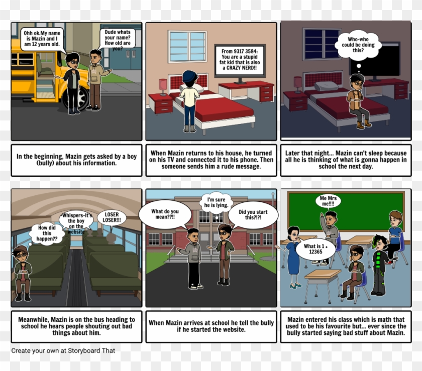 Cyber Bullying - Cartoon Clipart