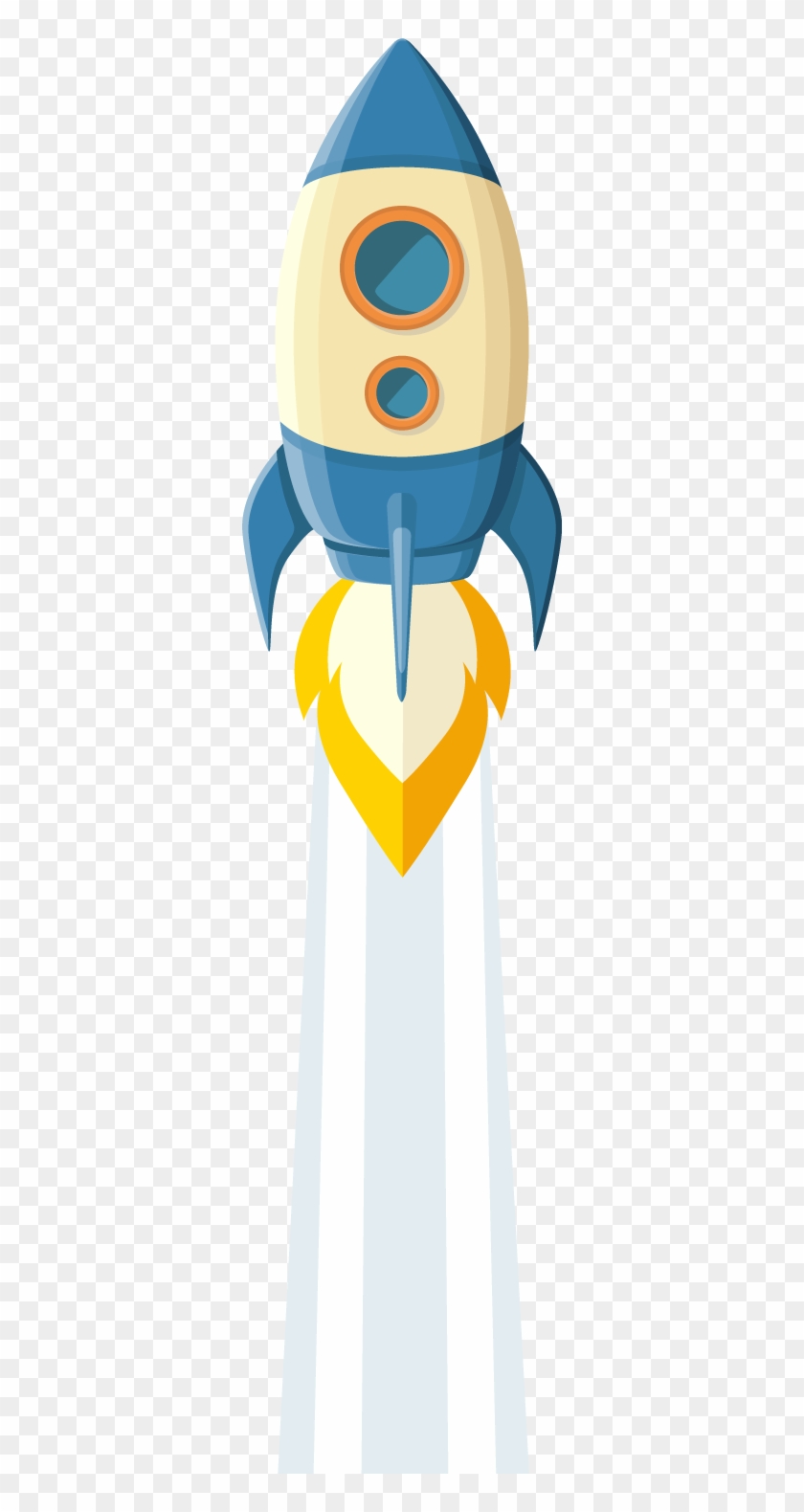 Rocket Rocket Clouds Clouds - Illustration Clipart