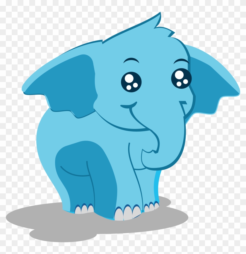 Indian Elephant Cartoon Illustration Clipart #5327668