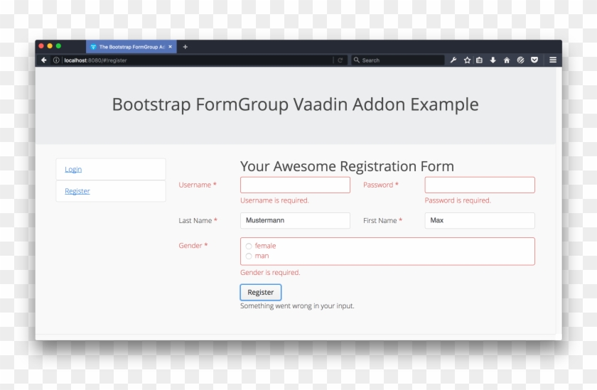 Form Roup Bootstrap Formgroup Vaadin Directory Vertical - Django Cms Example Sites Github Clipart #5328044