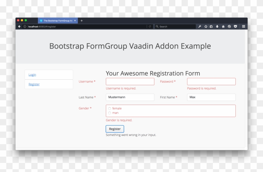 Form Roup Bootstrap Formgroup Vaadin Directory Vertical - Django Cms Example Sites Github Clipart