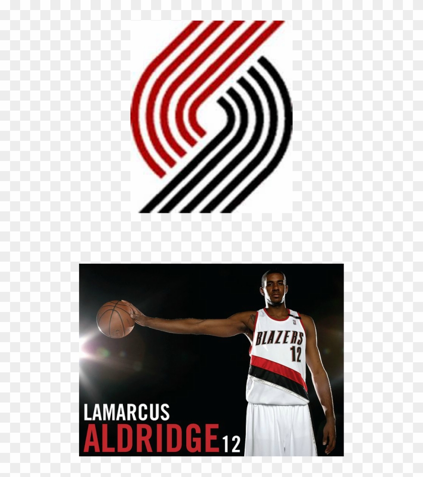 This Is Lamarcus Aldridge ,he Is My Favorite Player - Portland Trail Blazers Clipart #5328303