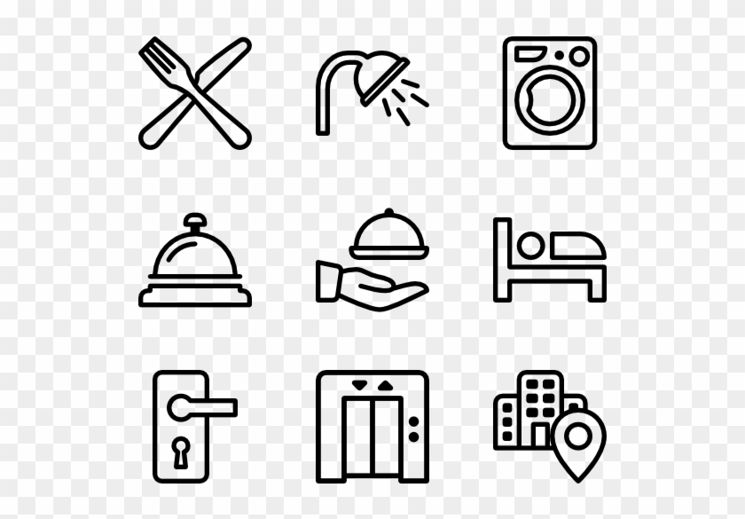 Hotel - Renewable Energy Icons Clipart #5328798