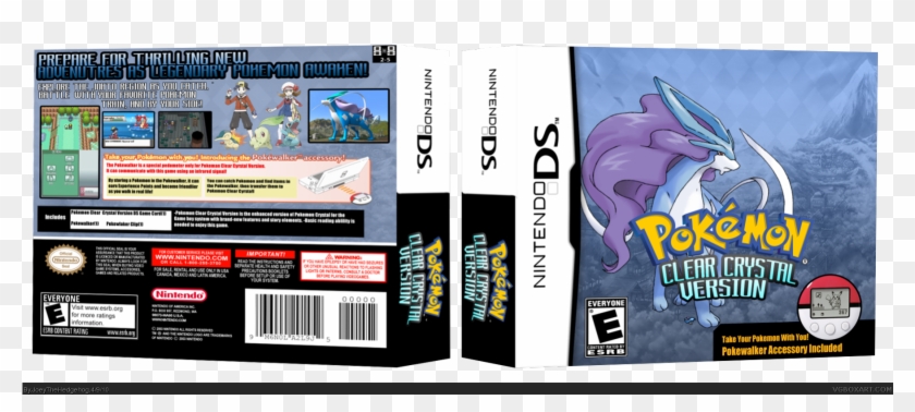 Pokemon Clear Crystal Version Box Cover - Pokemon Crystal Version Ds Clipart #5330096