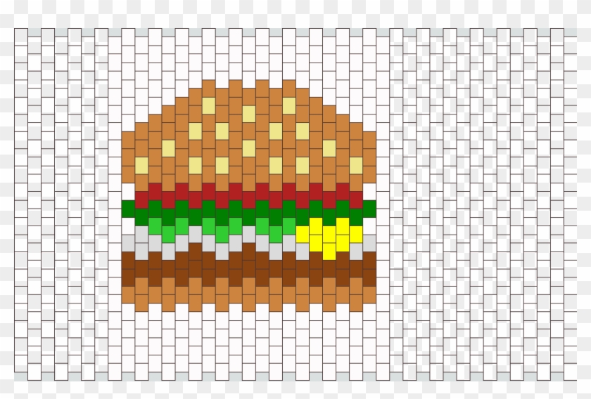 Krabby Pattie Kandi Pattern - Alton Towers Clipart #5330137