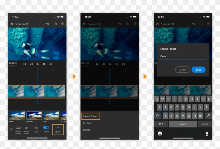 How To Capture, Edit, And Share Videos Using Adobe - Ios 9 Clipart #5330193