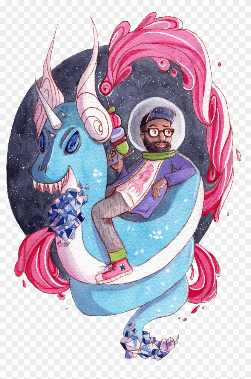 Commission Of The Most Fantabulous Riding A Dragonair - Illustration Clipart