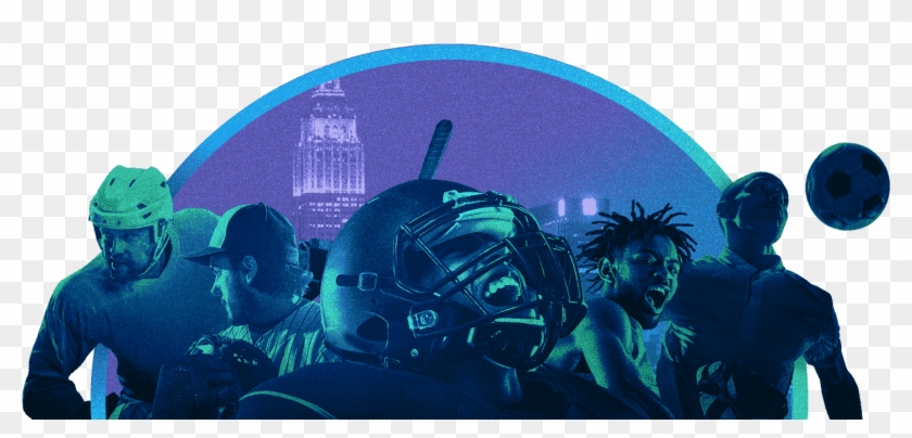 Assortment Of Professional And Collegiate Athletes - Album Cover Clipart