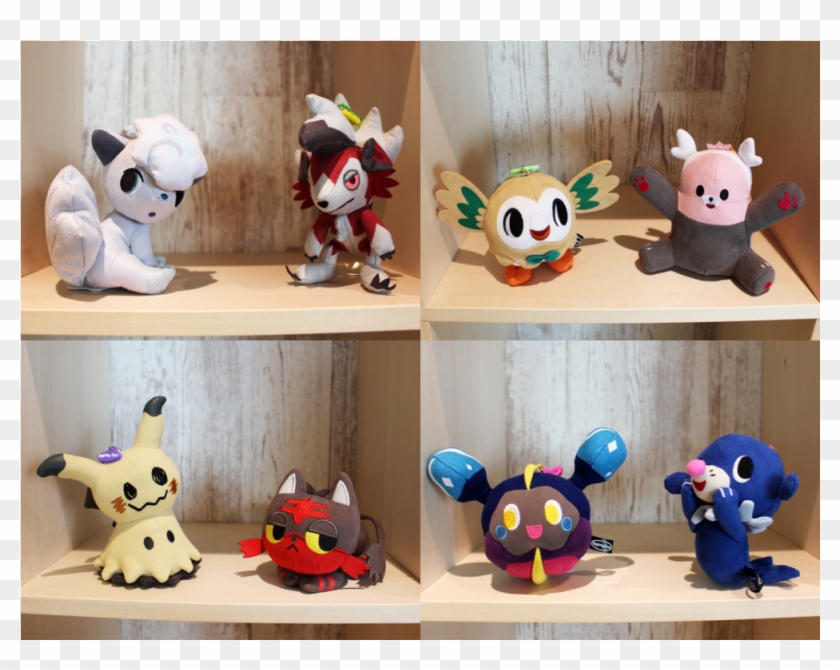 Eev Pikachu Pokemon Sun & Moon Funifuni Squishie Soft Vinyl Mascot Collection