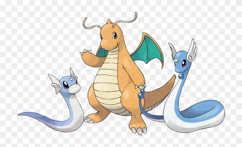 Dratini Dragonair Dragonite - Pokemon Dragonite Clipart