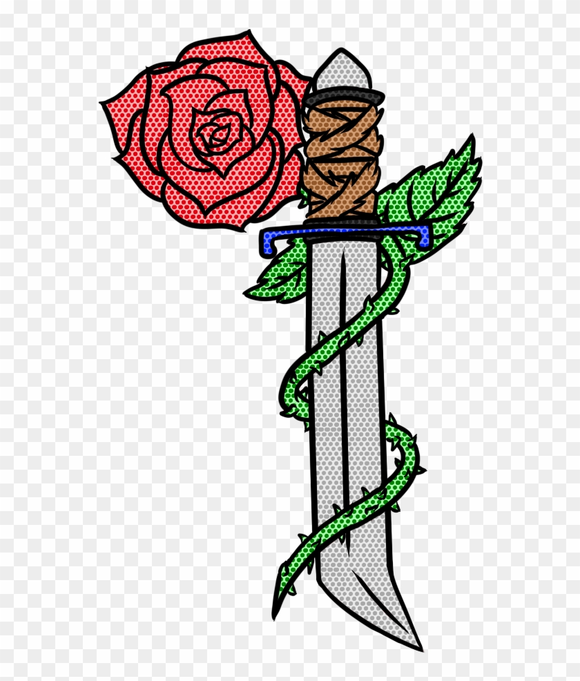 Daggers And Thorns Tattoo - Illustration Clipart #5331041