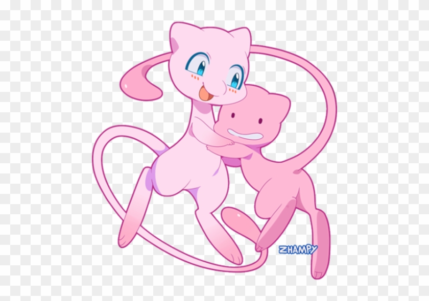 Pokémon - Two Mews - Ditto Mew Clipart #5331249