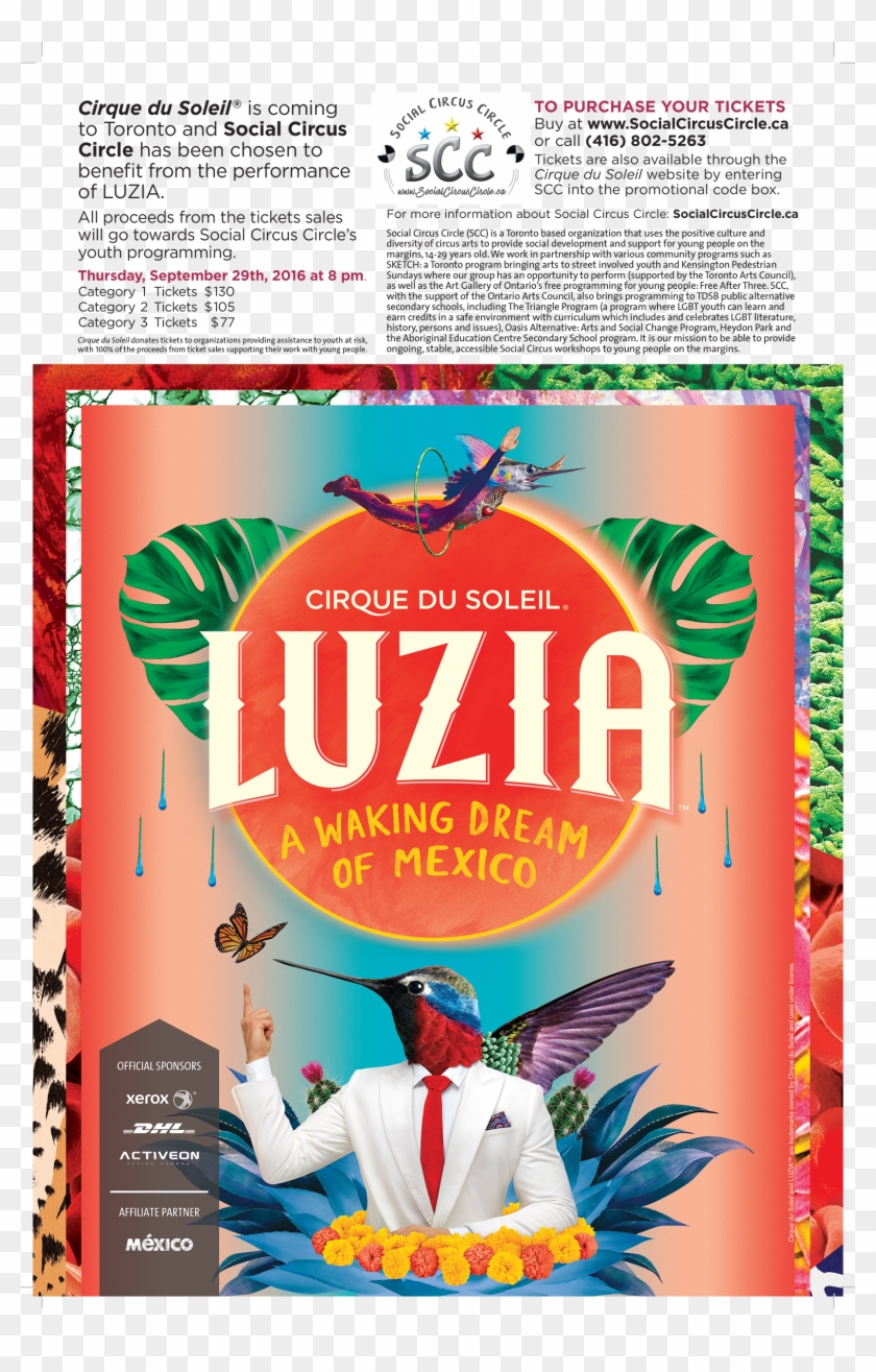 Social Circus Circle - Cirque Du Soleil Luzia Ticket Clipart #5331746