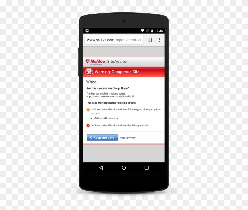 Mcafee Mobile Security - ディスプレイ 広告 スマホ Clipart