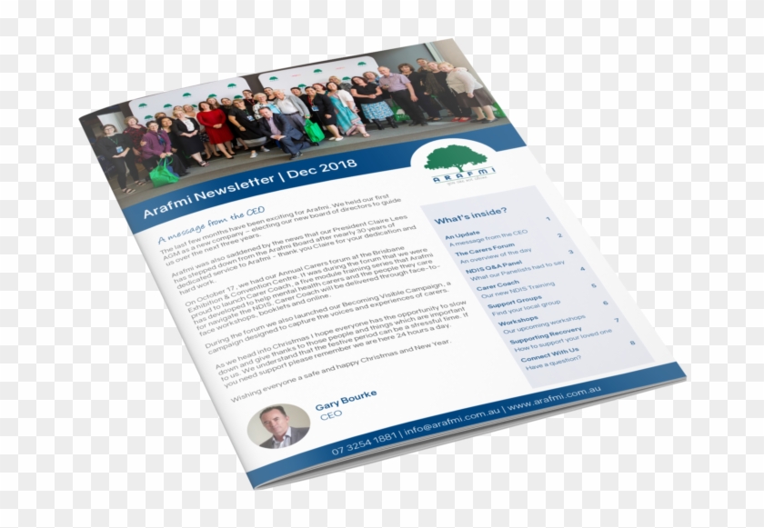 Arafmi Quarterly Newsletter December Preview - Brochure Clipart