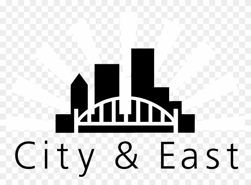 City And East Real Estate Logo Black And White - Real Estate Clipart