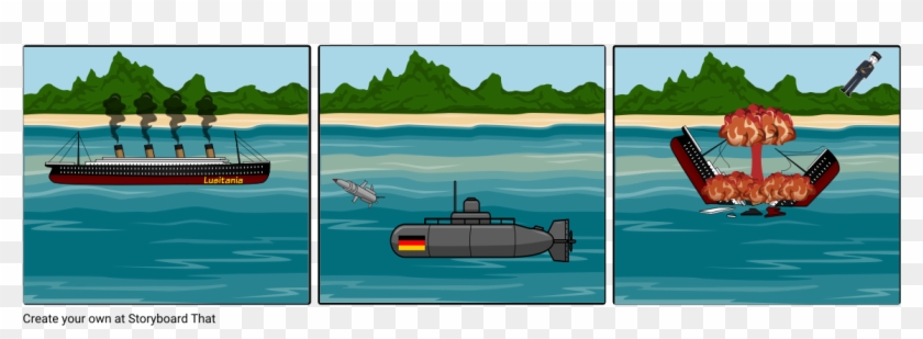 Sunken Ship - Boat Clipart