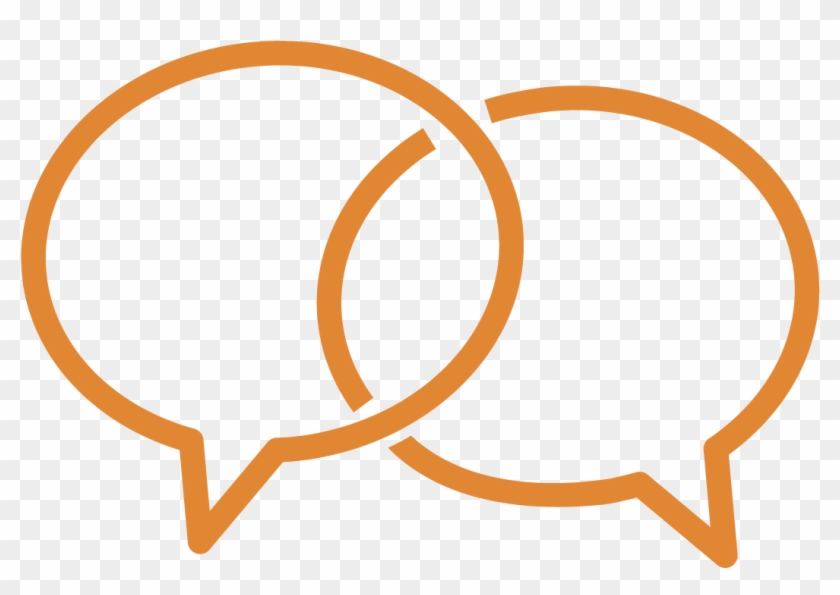 Communicate And Engage Icon Of Some Speach Bubbles - Circle Clipart