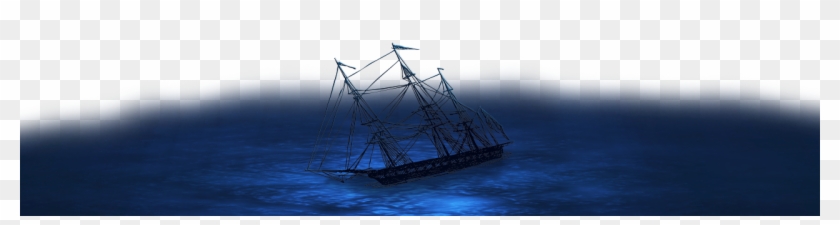 Sunken Ship - Full-rigged Ship Clipart