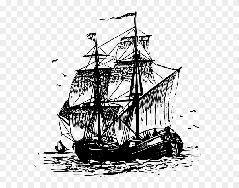 Galleon Ships Vector Clipart #5334017