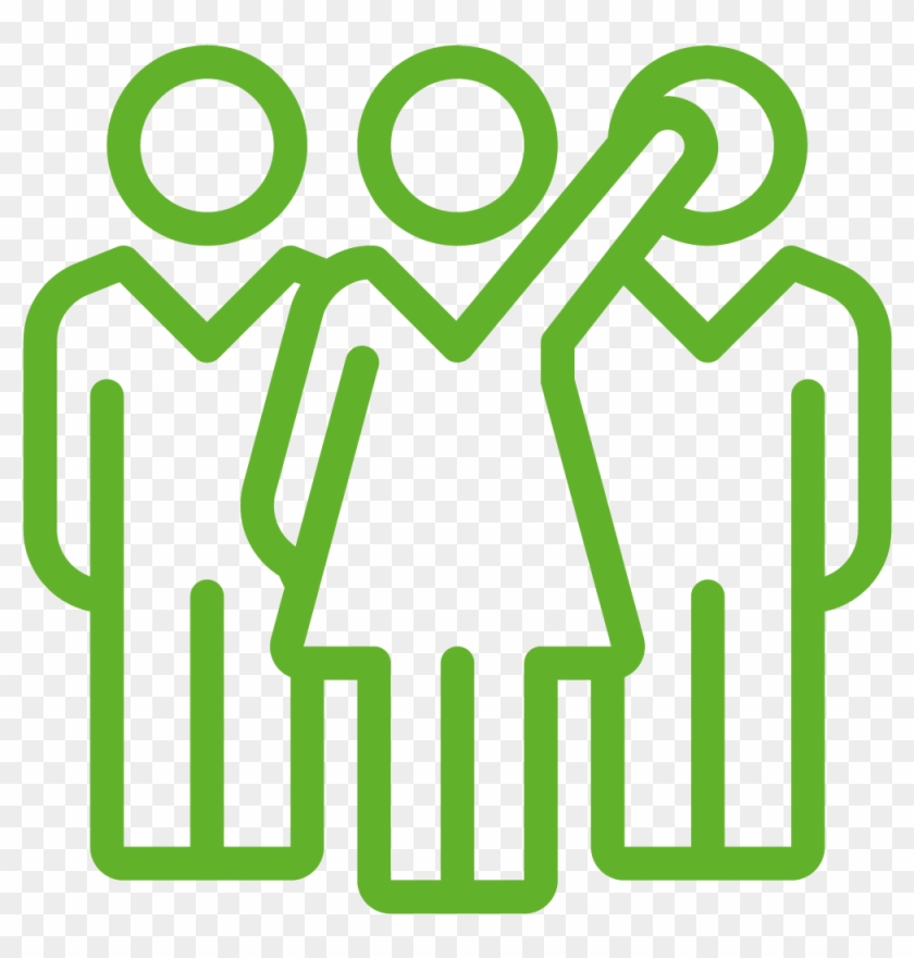 Strategy, Innovation And Impact Icon Of 3 People, One - Workplace Culture Icon Clipart #5334059