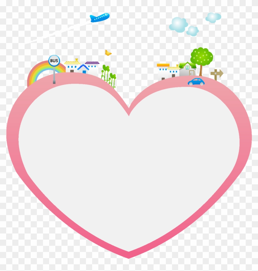 Vector De Corazón De Amor Rosa Minimalista Dibujado - Heart Clipart #5334295