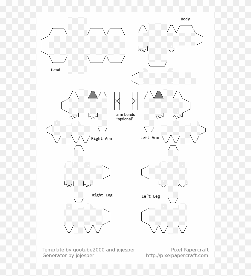 Download The Foreground - Minecraft Papercraft Warrior Clipart