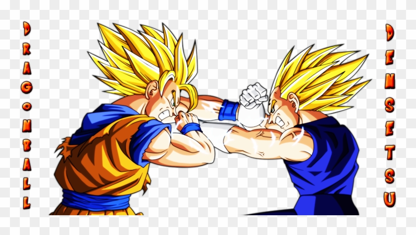 Dragonball Densetsu - Goku Vs Vegeta Png Clipart