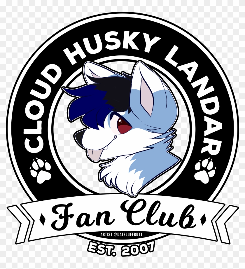 Cloud Husky Fan Club Newer - Poster Clipart #5334912