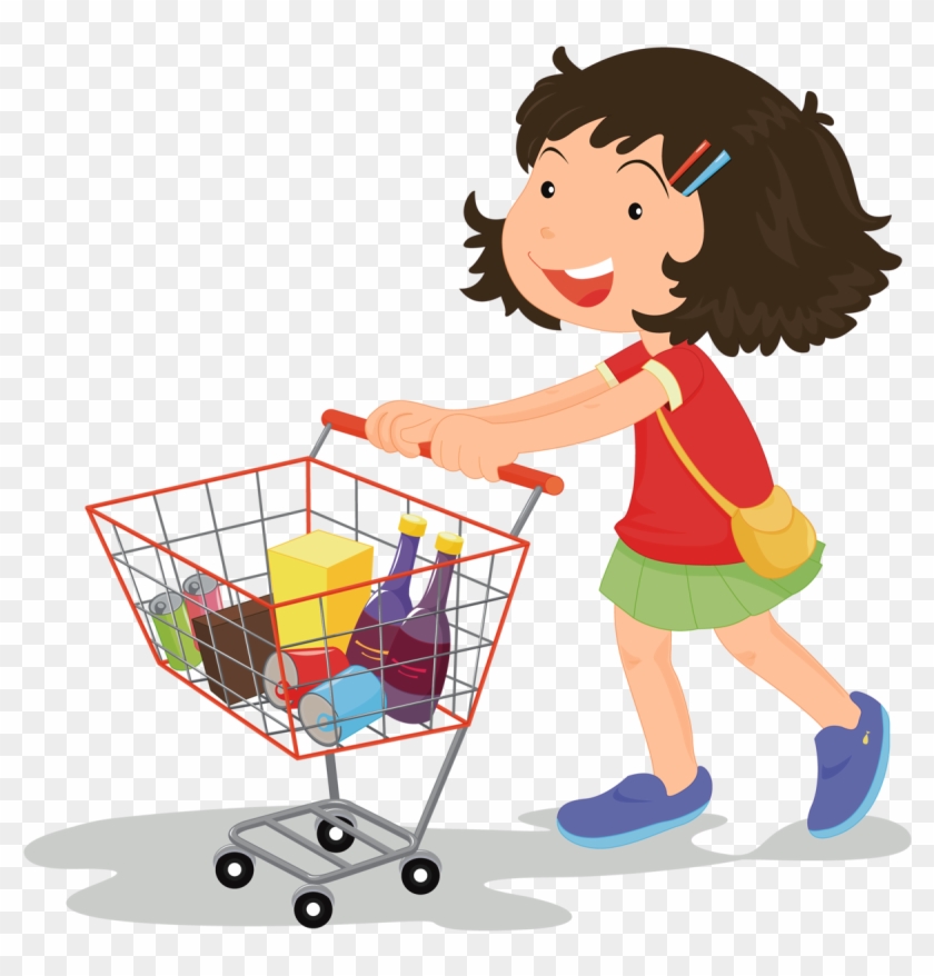 Hacer Cliparts - Do The Shopping Cartoon - Png Download