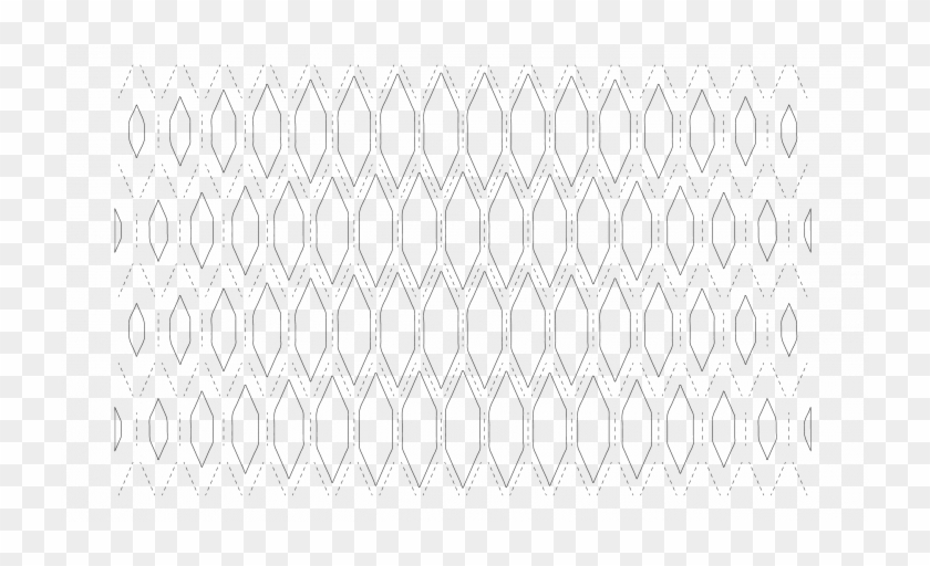 Hexagonal Kerf Scheme Material - Line Art Clipart #5336483