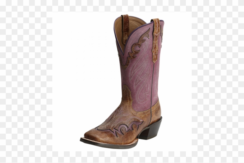 Women's Trail Head Wildhorse Tan/aged Grape - Cowboy Boot Clipart #5337818
