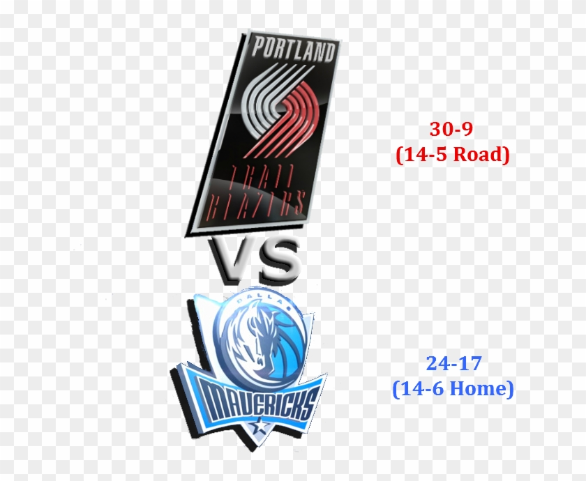 Blazers @ Mavericks - Portland Trail Blazers Clipart