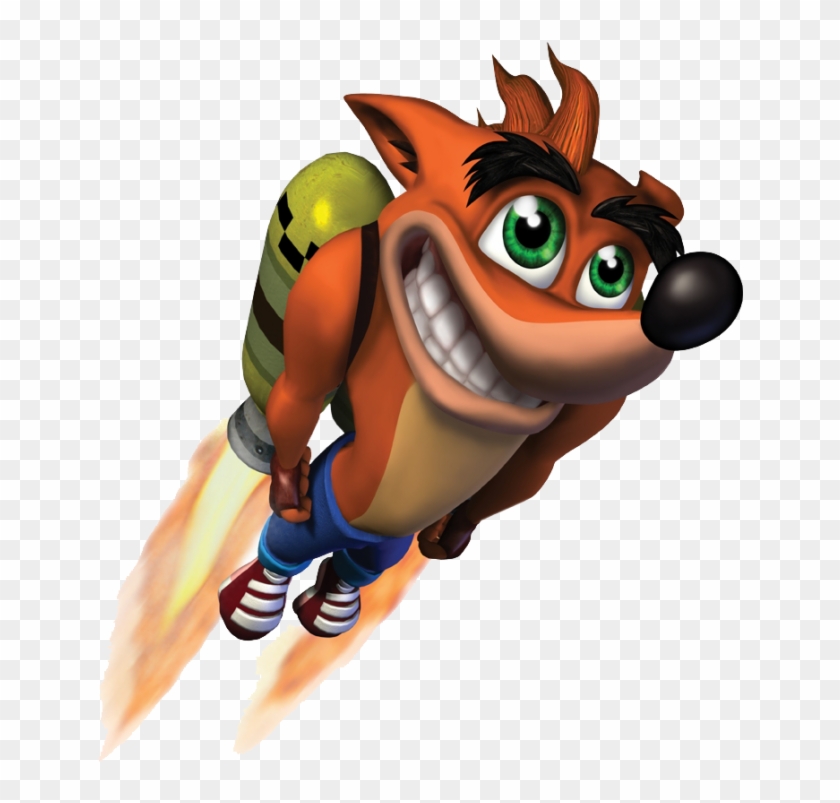 Crash Bandicoot N - Crash Bandicoot With Jet Pack Clipart #5338773