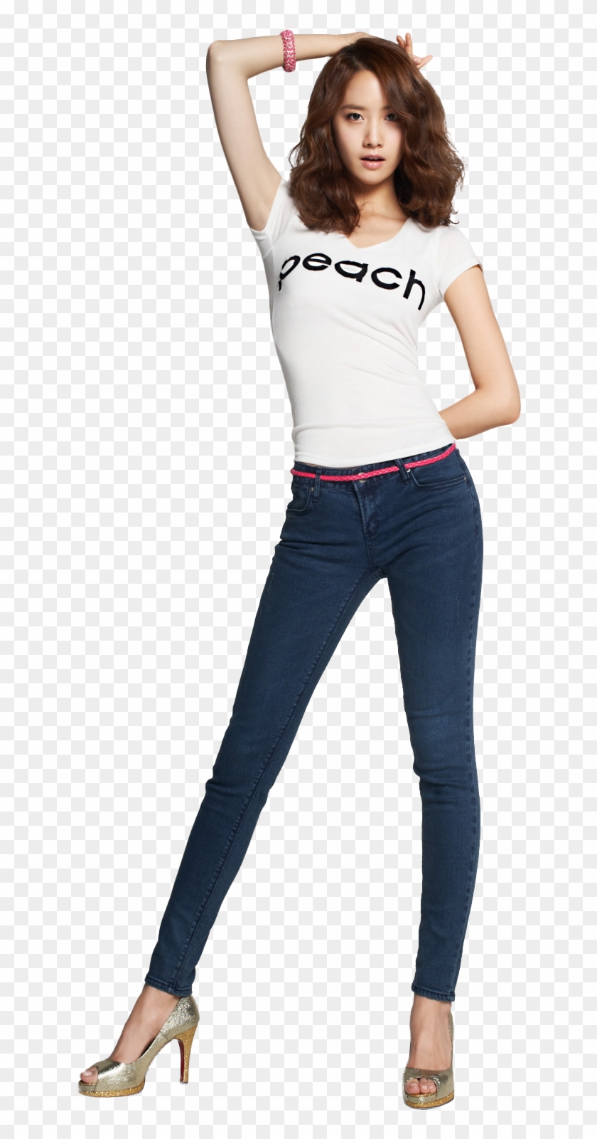 > Pix - Jeans Pant Shirt Ladies Png Clipart #5339893