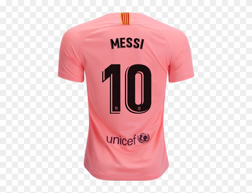Barcelona 18/19 Third Ucl Jersey Messi - Barcelona Away Kit 2018 19 Clipart #5340150