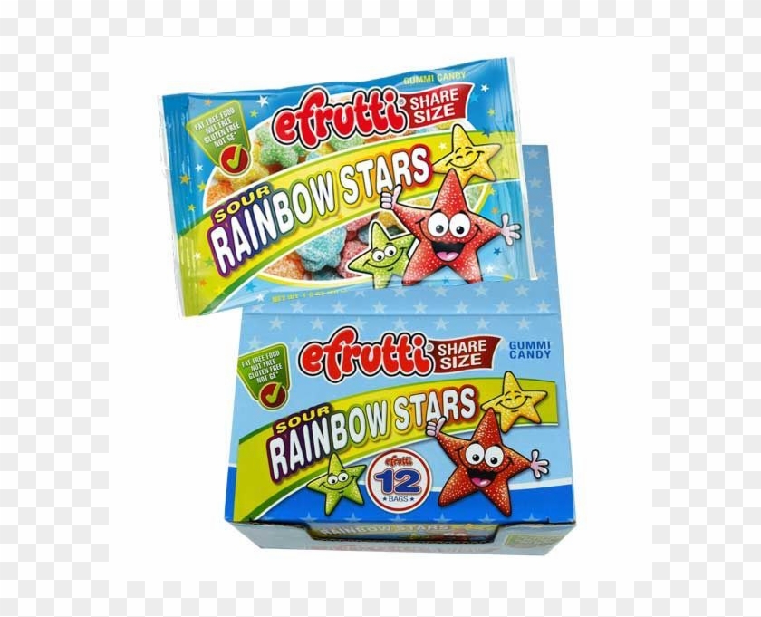 Efrutti Share Size Sour Rainbow Stars - E Frutti Clipart #5340227