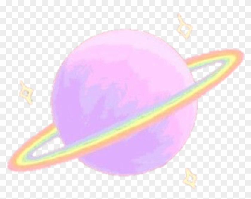 #pastel #rainbow #stars - Planet Clipart #5340260