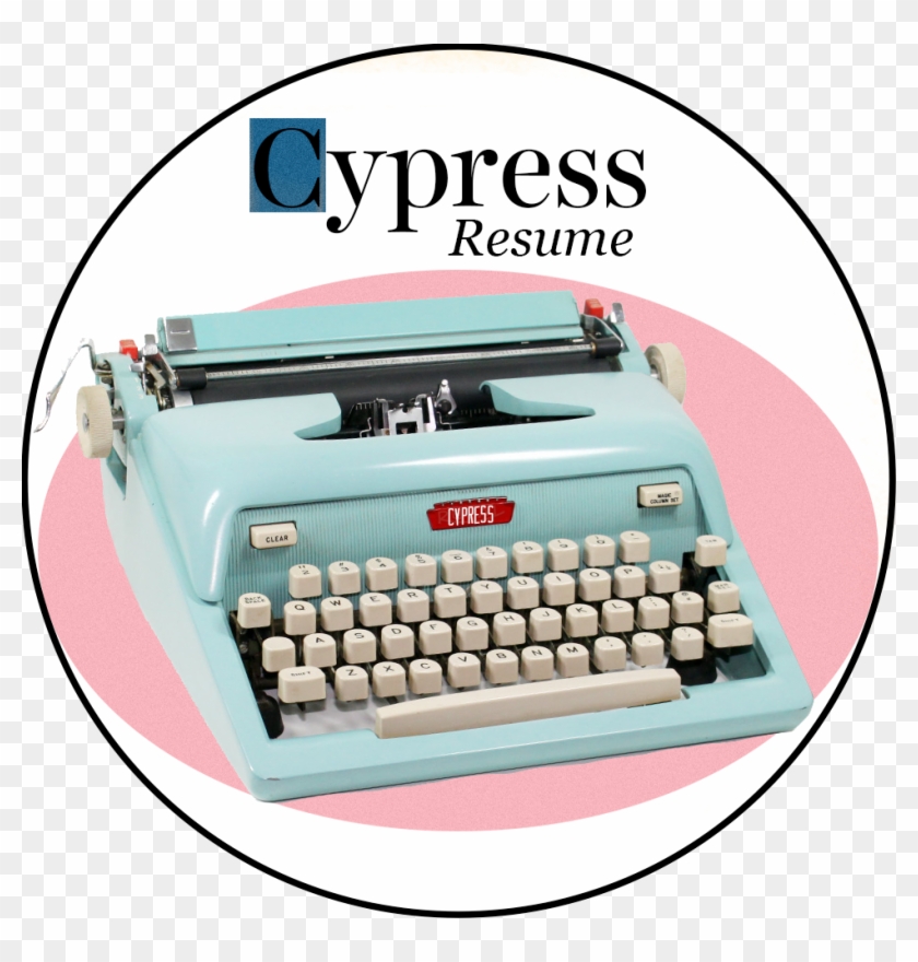 Cypress Image With Typewriter - Machine Clipart