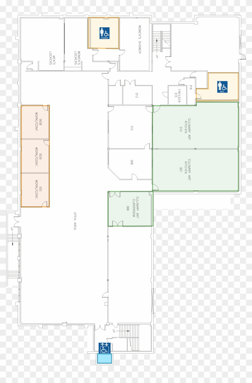 Culinary Arts Institute Level - Floor Plan Clipart