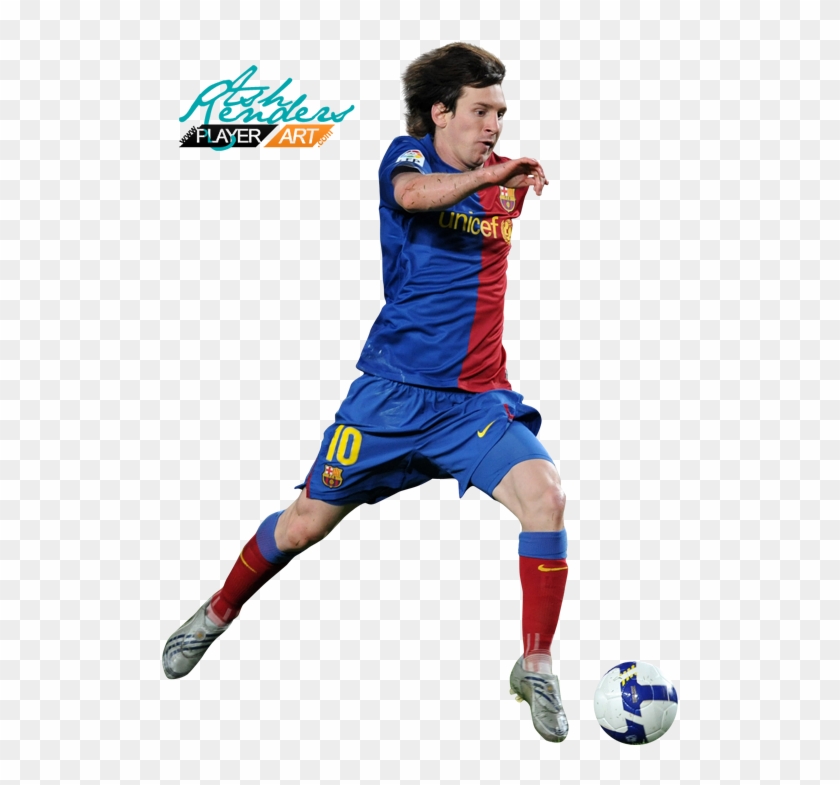 Photo Meesi-barca - Kick Up A Soccer Ball Clipart #5340836
