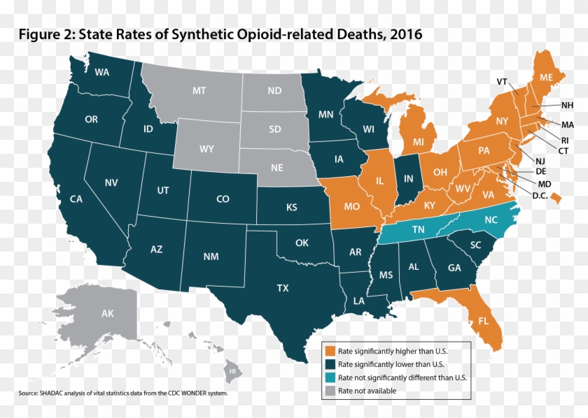 The States With The Highest 2016 Rates Of Heroin Deaths - John F. Kennedy Library Clipart