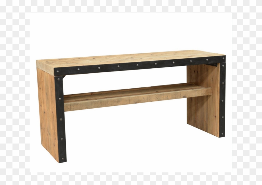 Rustic Industrial Modern Gathering Table Pub - Bench Clipart