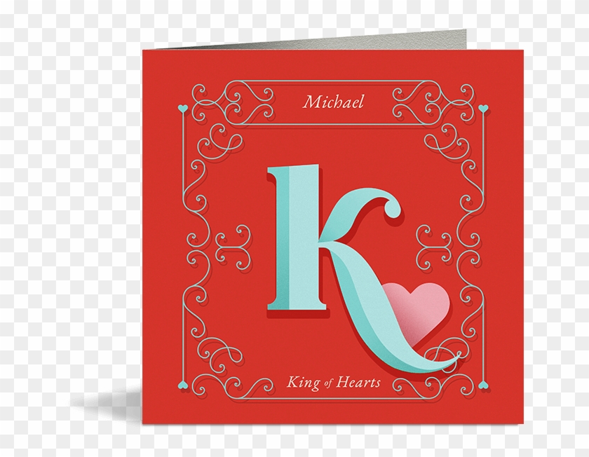 King Of Hearts Card - Greeting Card Clipart #5341576